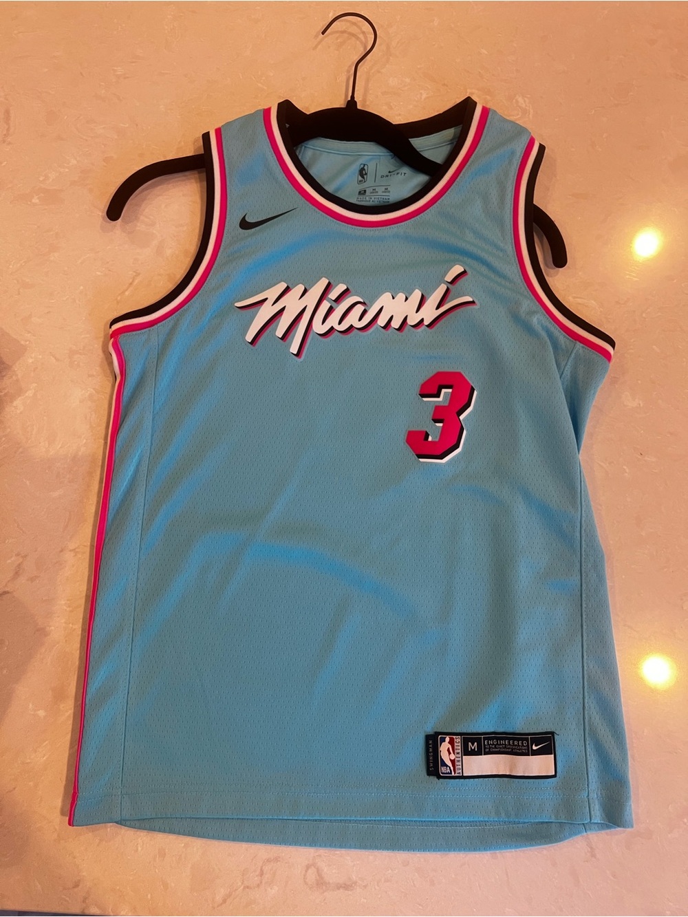 Official Nike Miami Heat Dwyane Wade #3 youth basketball jersey